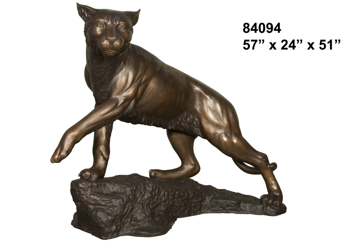 Bronze Wildcat Statue  Bronze Wildcat Statue